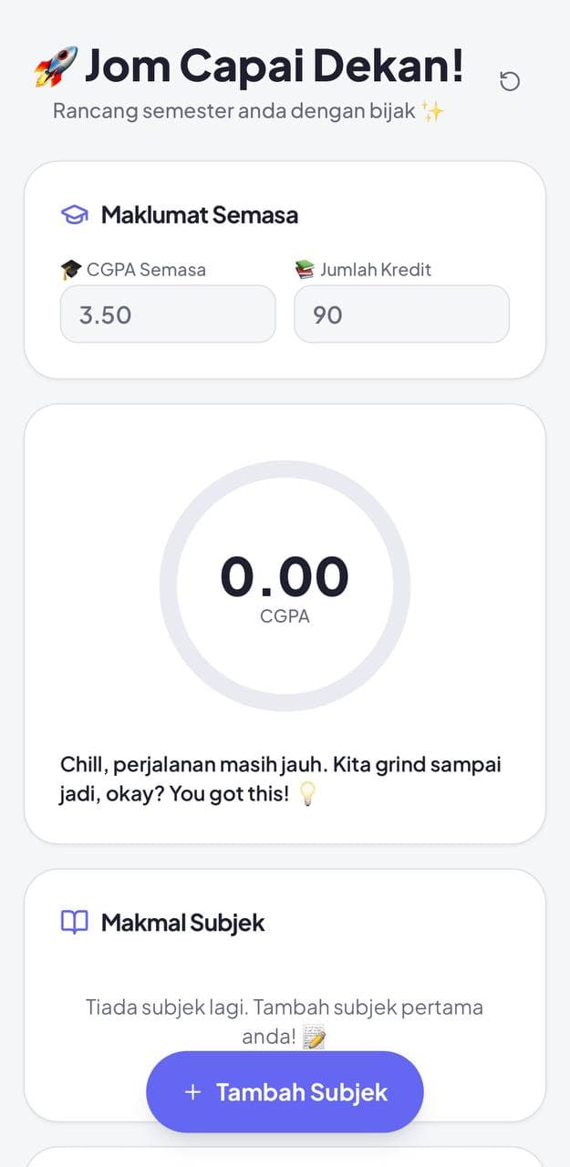 TargetGPA - mobile application interface developed using Vite, Typescript, React, Tailwind CSS Front